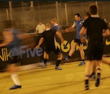 men playing football