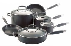 set of saucepans