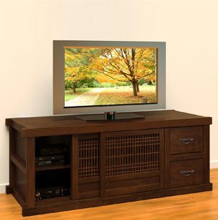 plasma tv on top of cabinet