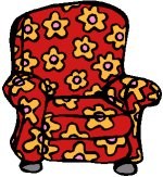 floral arm chair