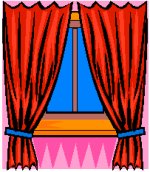 curtains / drapes at a window