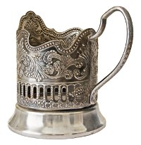 antique silver mug