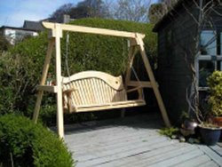 English oak swing seat