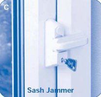 window sash jammer lock