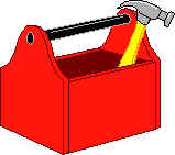 hammer in red toolbox